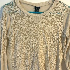 Rue 21 Lace Sweater/Blouse